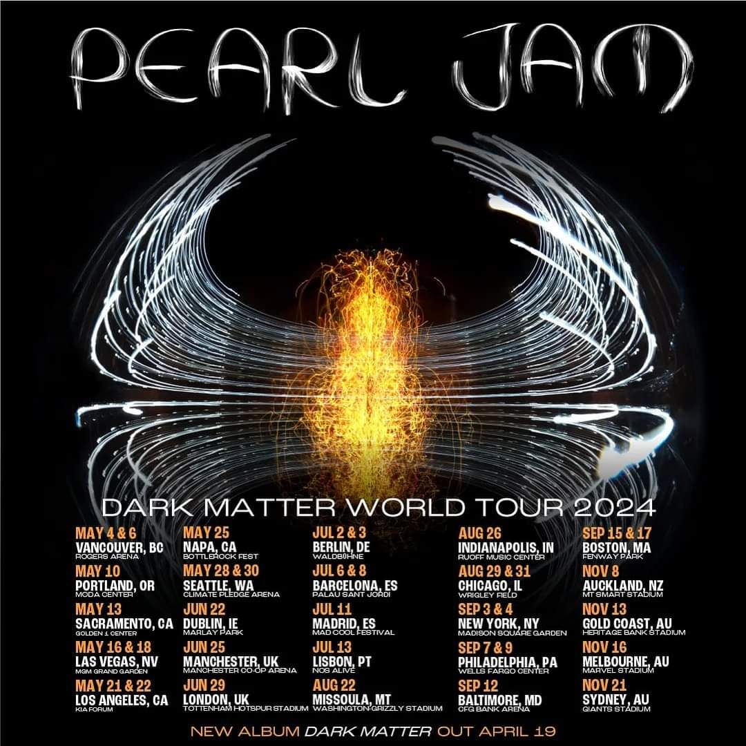 Pearl California Rocker Pearl Jam: Dark Matter World Tour 2024 – Mostly Music